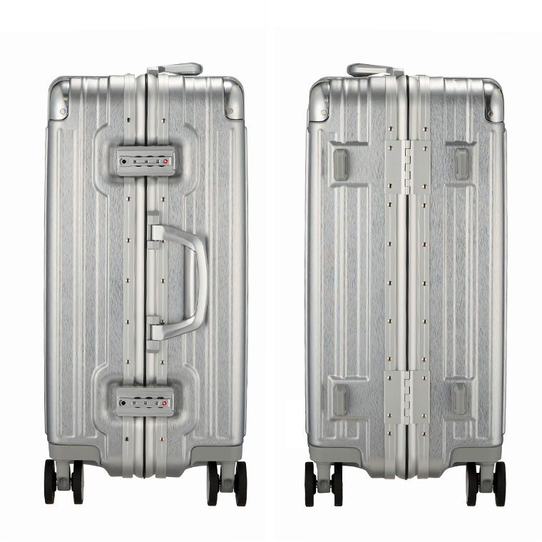 楽天市場】アルミ調 中型 スーツケース Mサイズ 51L 3日〜5日 シフレ