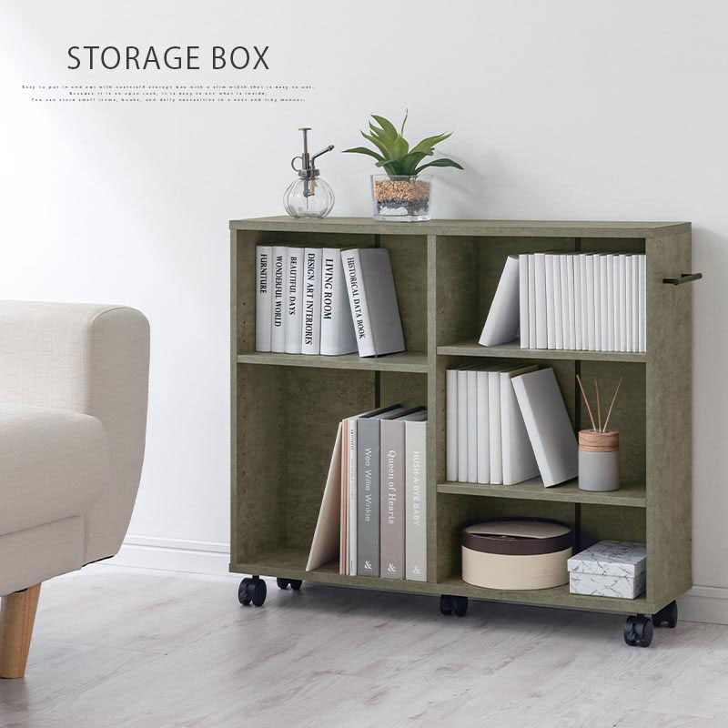 楽天市場】収納ボックス キャスター付 木製 幅20cm 本棚 チェスト 隙間