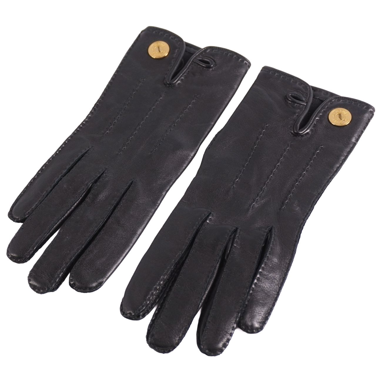 楽天市場】HERMES エルメス パンチング グローブ 革手袋 レザー