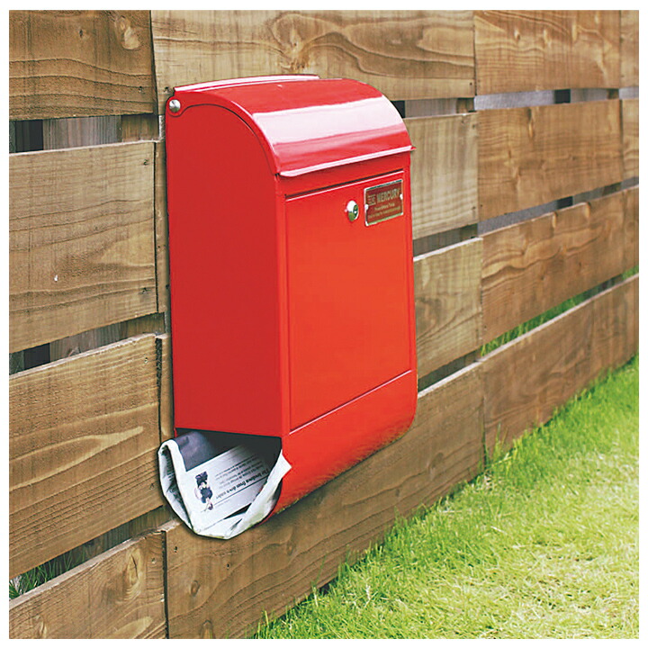 楽天市場】【送料無料】ポスト MERCURY・壁掛け 鍵付き おしゃれ 郵便