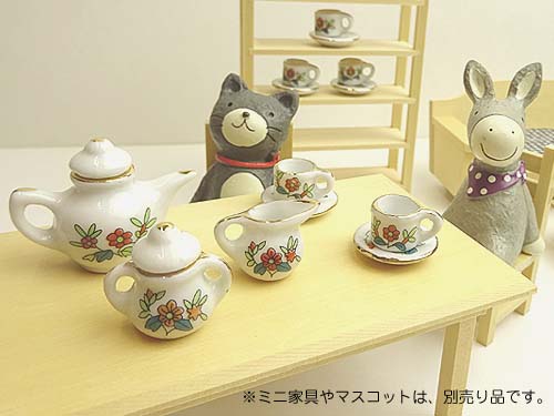 楽天市場】三松貿易 ミニチュア食器 ティーセット 粉彩紅花 プリント