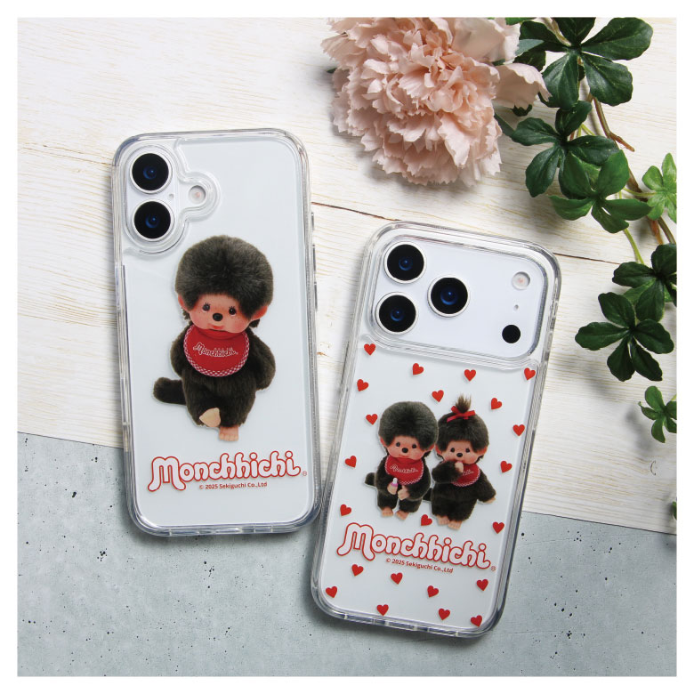 楽天市場】モンチッチ iPhone17 Pro クリアケース ステッカーが挟める