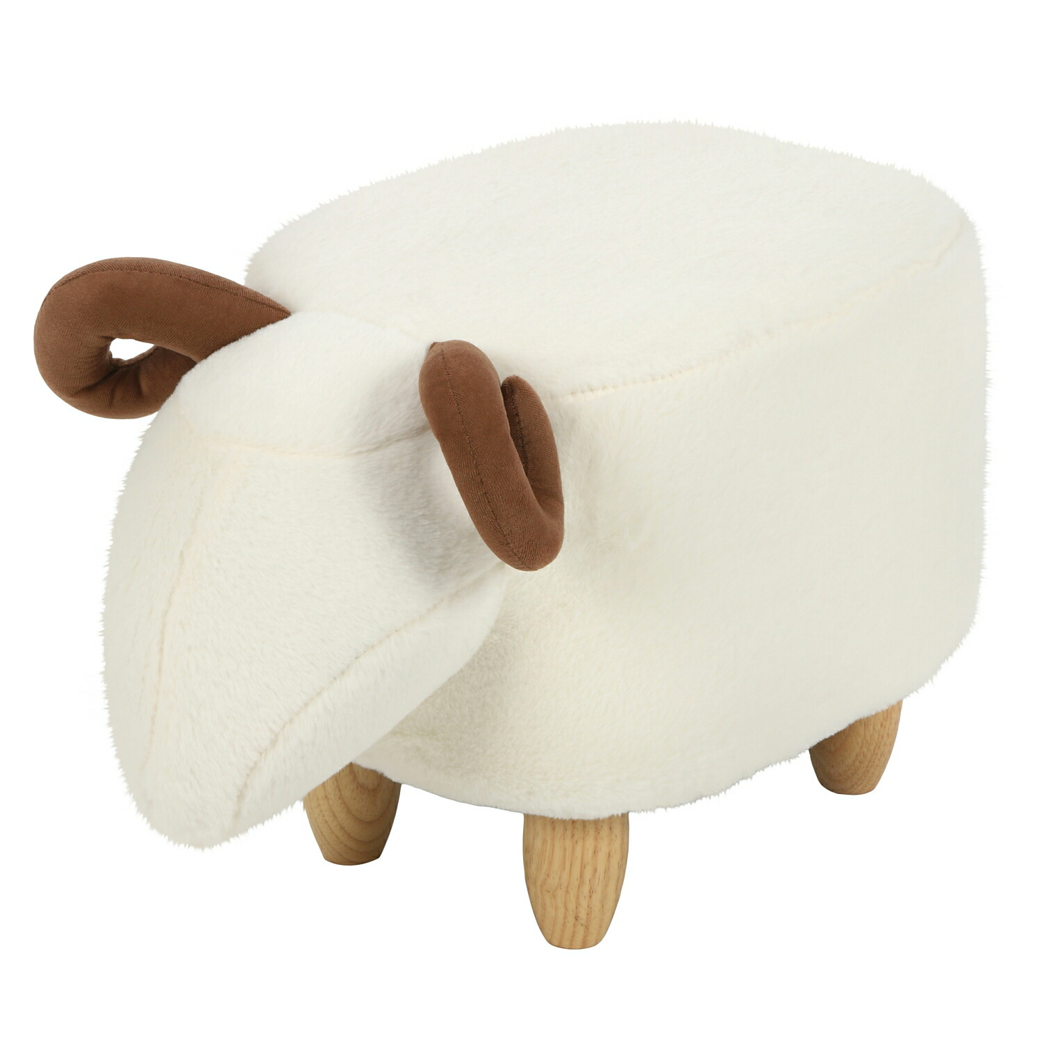 羊 スツール 北欧 羊の形のファースツール アクタス 子羊とペア！ 羊
