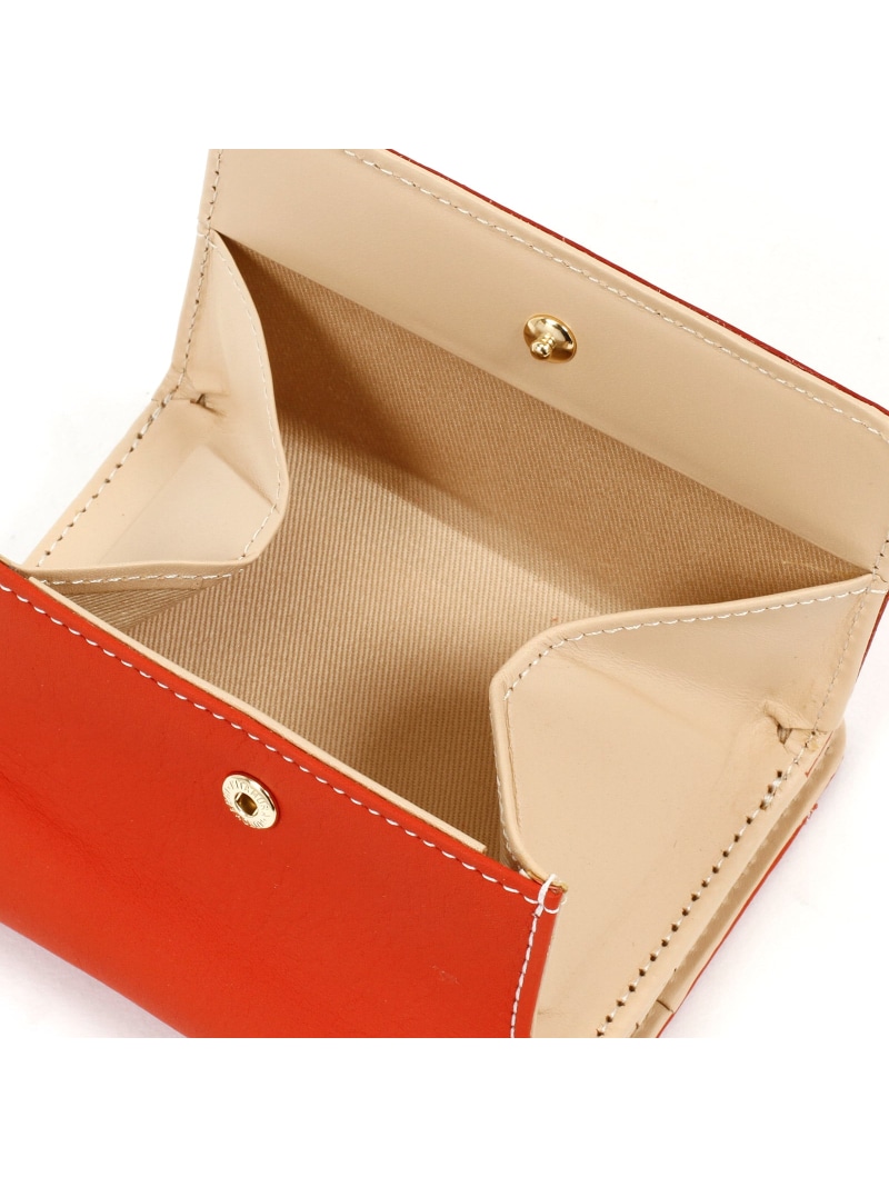 ATAG タイル模様 二つ折り財布 マルチカラー マルチカラー タイル模様