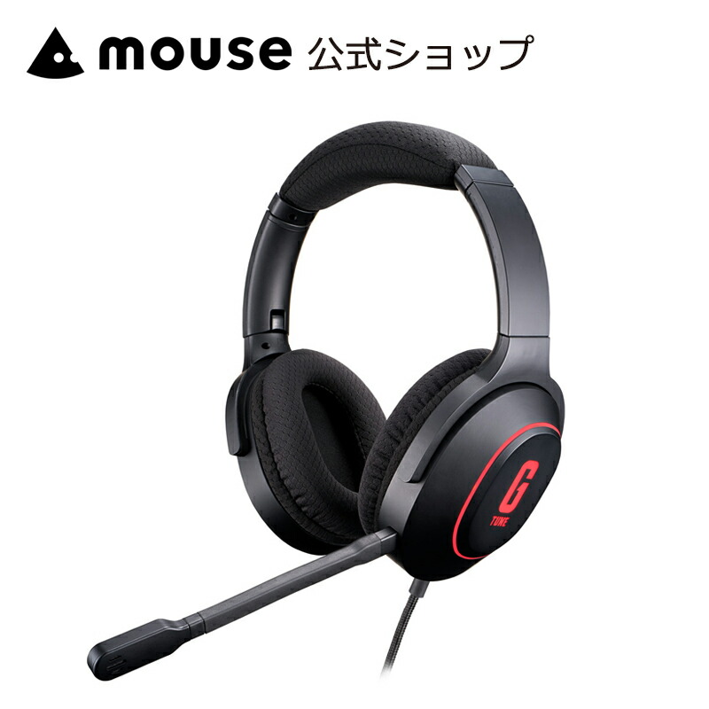 楽天市場】mouse ゲーミングヘッドセット G TUNE SHP-177BK 軽量 225g