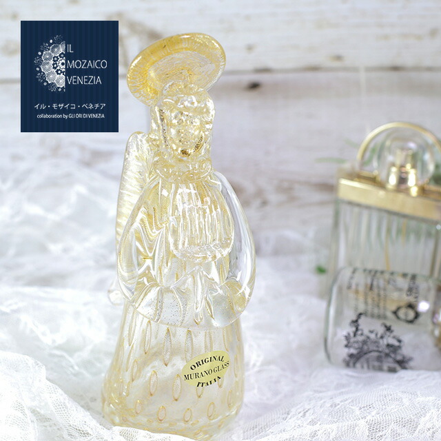 楽天市場】イタリア製 エンジェル 天使 ベネチアンガラス 置物 7875