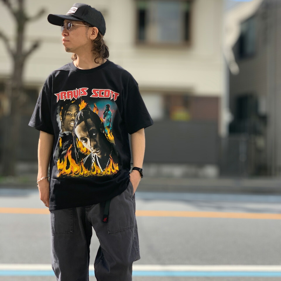 楽天市場】トラヴィススコット TRAVIS SCOTT FLAME S/S Tee ラップT
