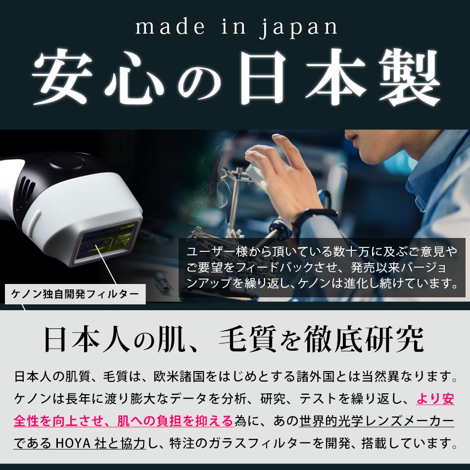 箱・袋・取説 一式送付】ケノン 家庭用脱毛器 箱・袋・取説 一式送付