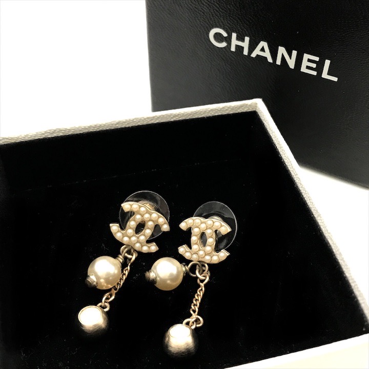 楽天市場】【中古】良品 CHANEL シャネル ココマーク パール ストーン