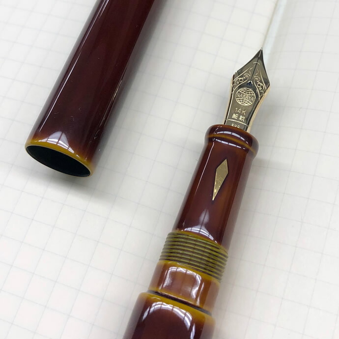 楽天市場】【標準ペン先調整】中屋万年筆 ナガサワ特別カラーCigar