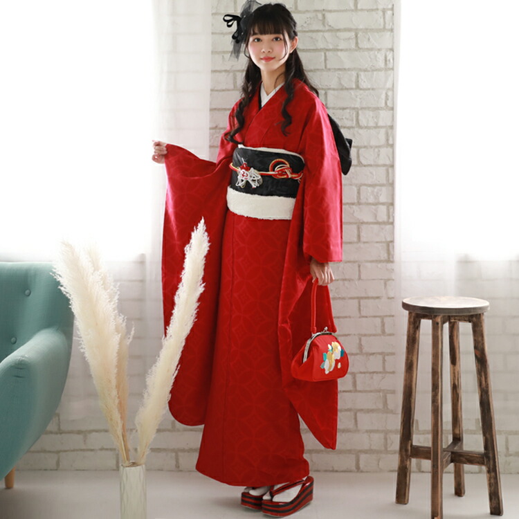 テルまま】成人式 振袖フルセット 赤 楽天市場】【最大20日間レンタル