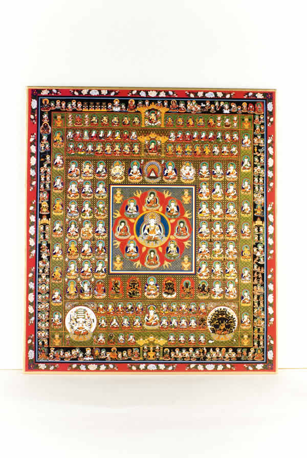 楽天市場】仏画色紙 胎蔵界曼荼羅 : 仏像仏画チベット美術卸の天竺堂