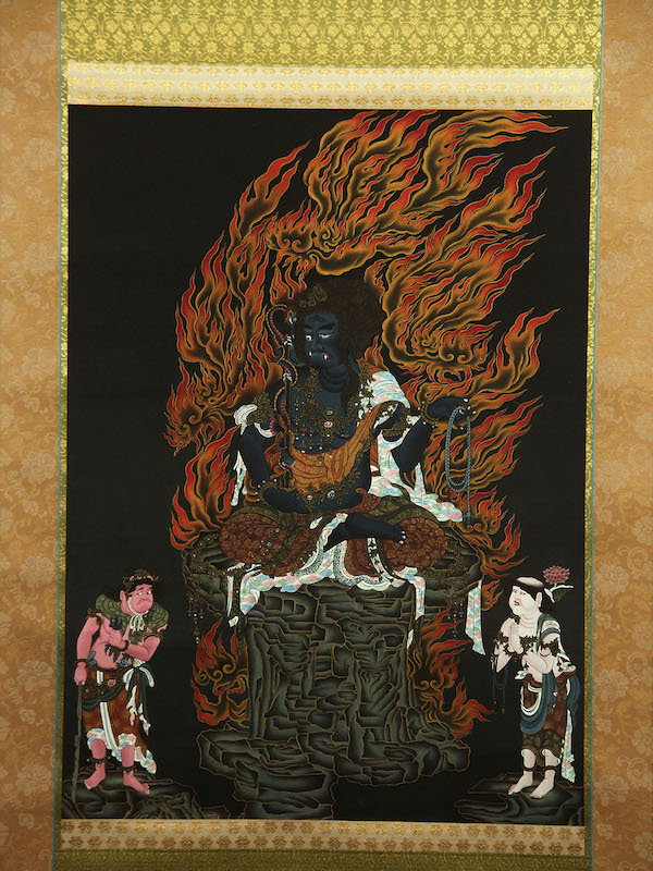 楽天市場】仏画掛け軸 不動明王 肉筆画 一点もの : 仏像仏画チベット