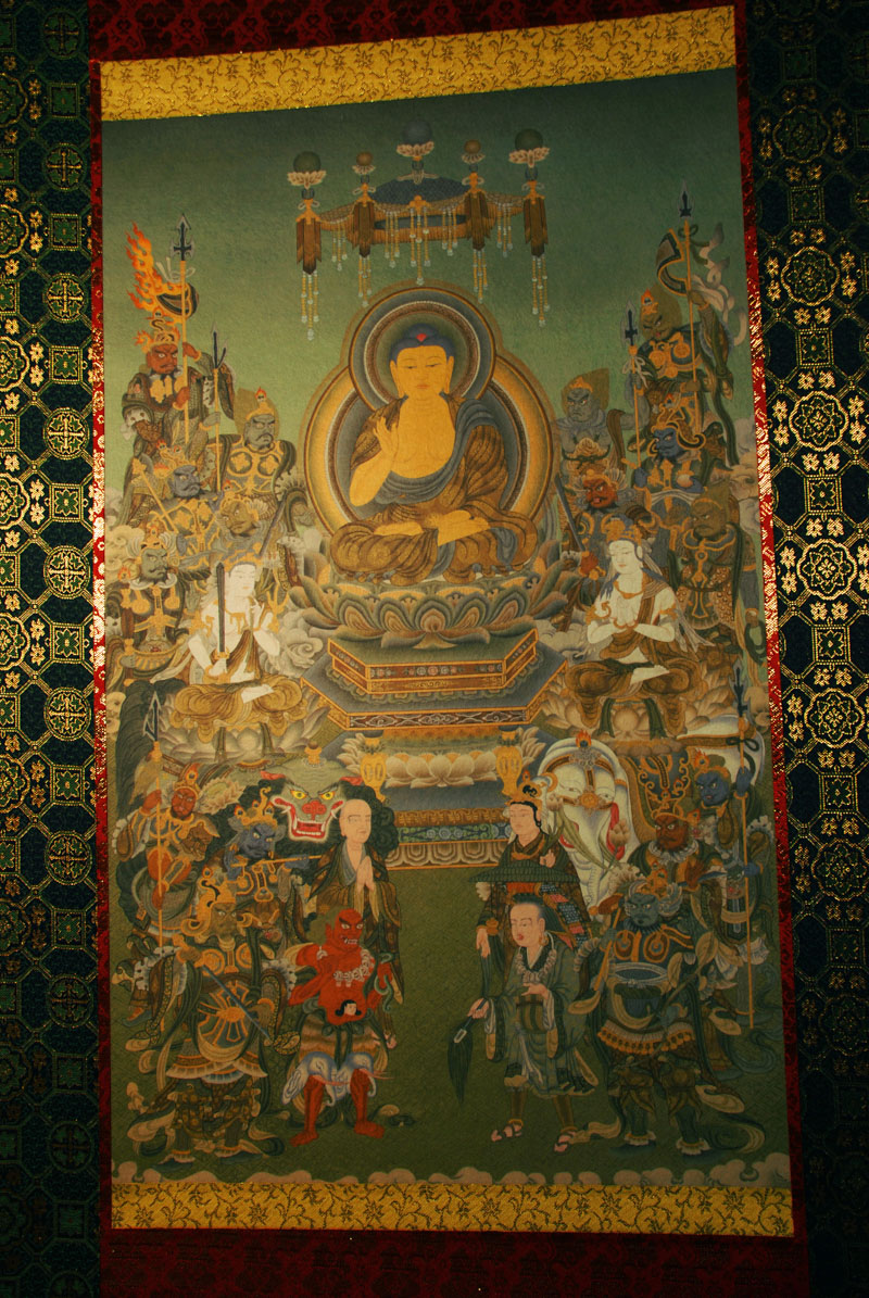 美品 掛け軸 高雄山神護寺 釈迦如来像 仏画 年中掛け 【公式通販】