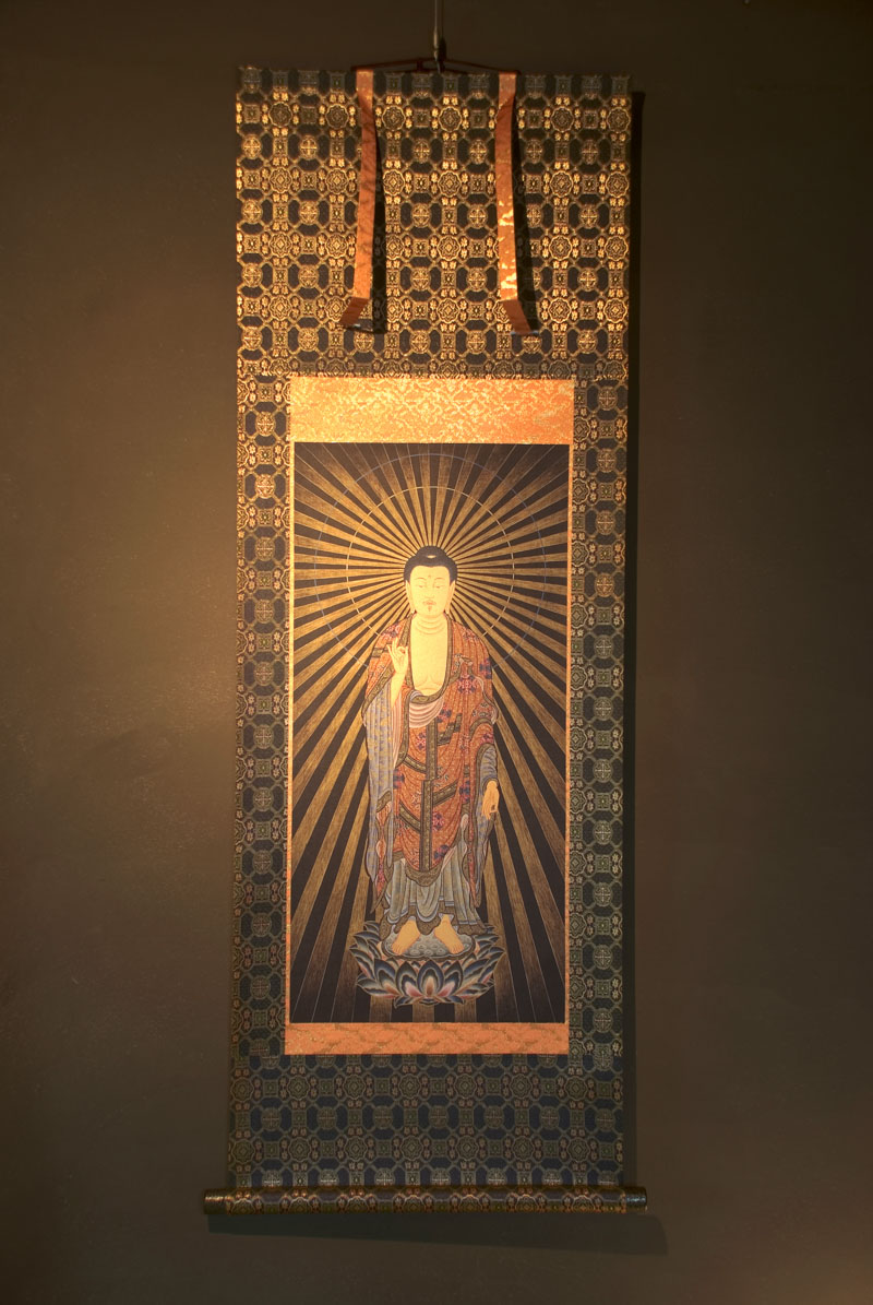 楽天市場】阿弥陀如来 仏画掛け軸（半切サイズ） : 仏像仏画チベット