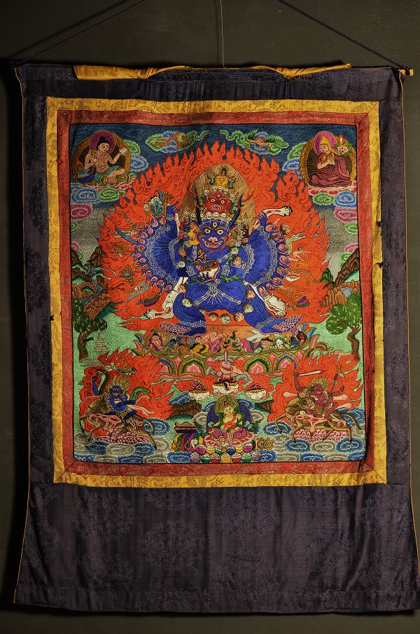 楽天市場】刺繍仏画 大威徳明王（ヤマーンタカ） : 仏像仏画チベット