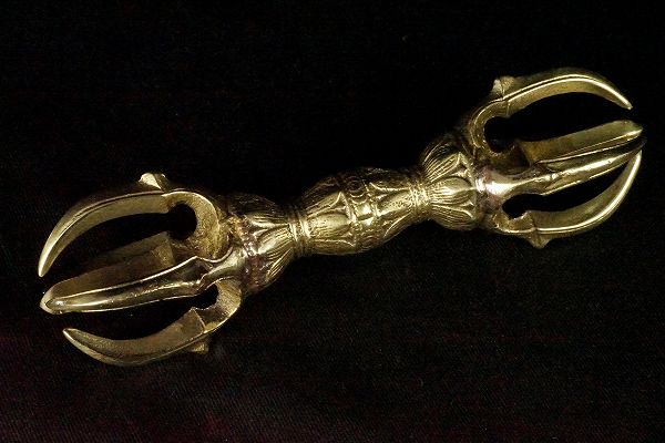 楽天市場】密教法具 五鈷杵 黄銅製 : 仏像仏画チベット美術卸の天竺堂