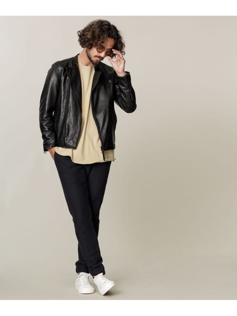 楽天市場】【SALE／50%OFF】オイルドレザー セミダブル ライダース