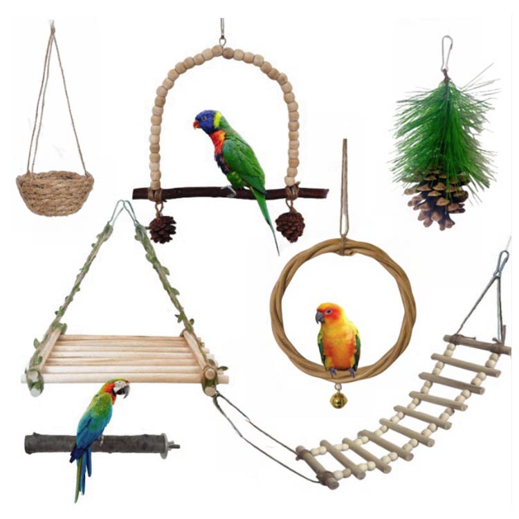 楽天市場】インコ おもちゃ 7点セット 木製 鳥のおもちゃ 鳥の巣 鳥の