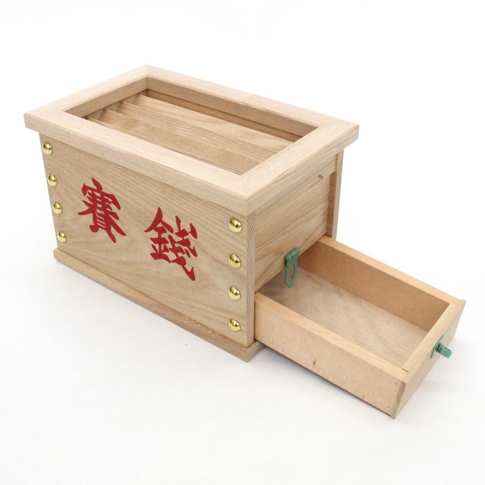 楽天市場】【日本製・栓材】鍵付き賽銭箱 1尺 文字入り品 幅32cmX奥行