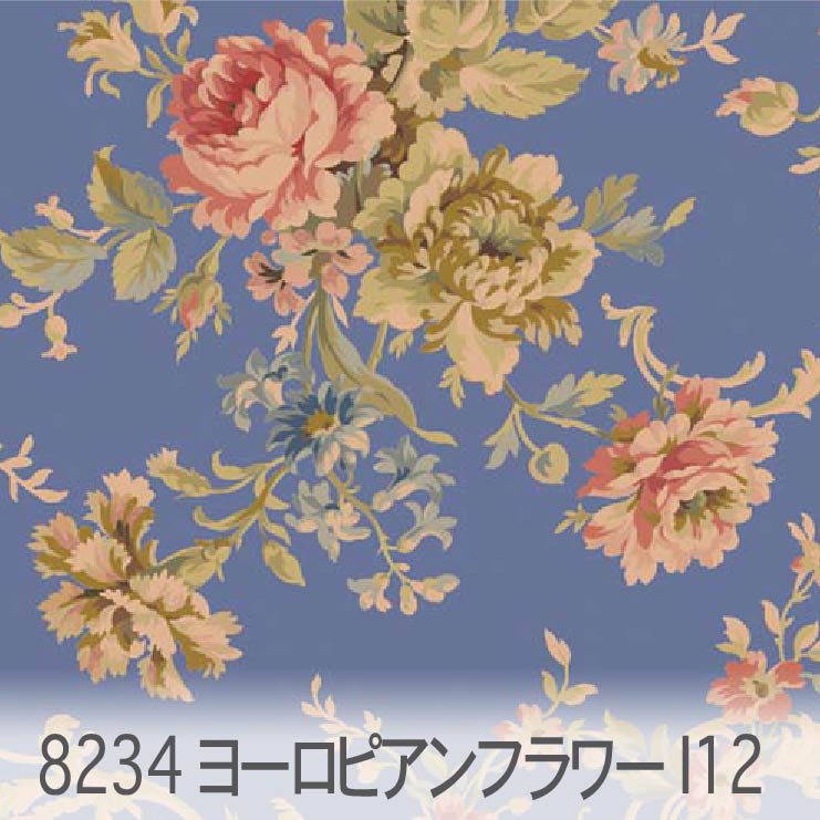 楽天市場】ブルー ヨーロピアンフラワー 8234-i12 クラシカルフラワー