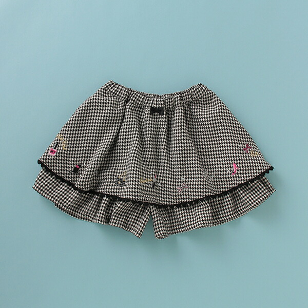 メゾピアノ 刺繍とアップリケのコーデュロイパンツ140cm 2024