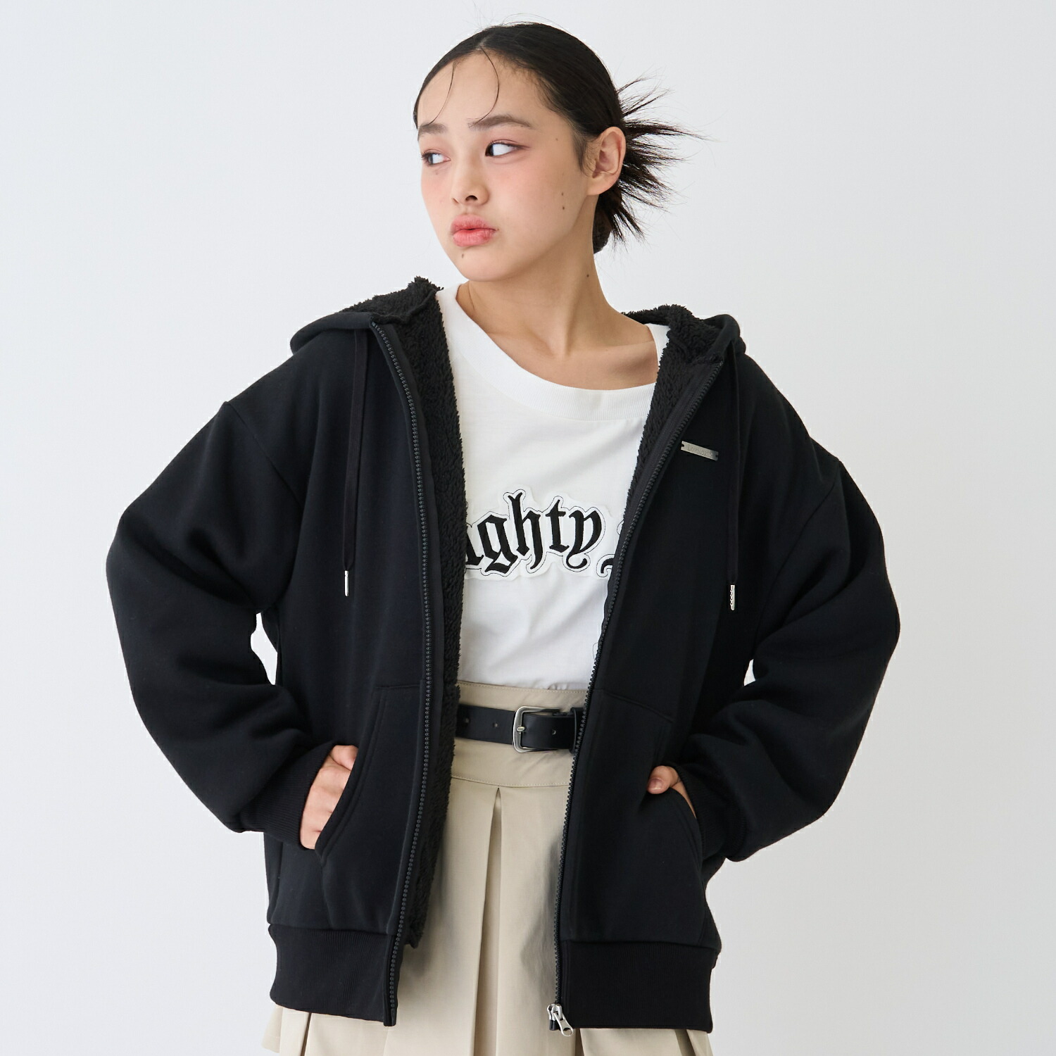 楽天市場】ラブトキシック(Lovetoxic)裏ボアジップパーカ : NARUMIYA