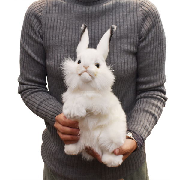 楽天市場】ハンサ【HANSA】リアルぬいぐるみ白ウサギ30 うざき