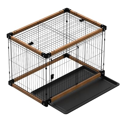 楽天市場】MEASUNM 犬ケージ 木製犬ケージ 犬サークル ペットケージ