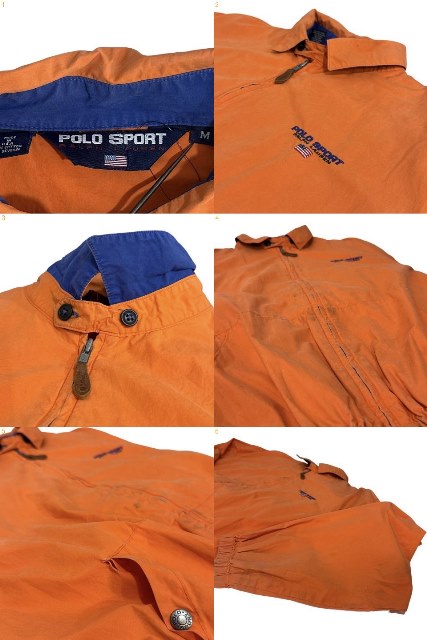 楽天市場】USA製 90s POLO SPORT Cotton Swing Top Jacket オレンジ M