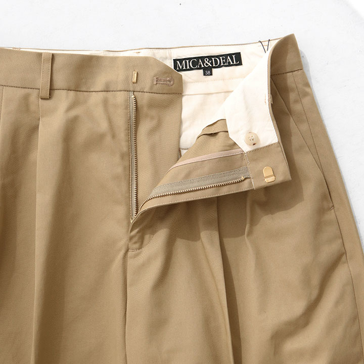 楽天市場】MICA & DEAL(マイカ＆ディール) チノワイドパンツ