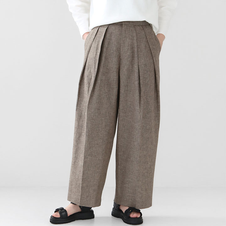 楽天市場】SACRA(サクラ) リネンコットンシャンブレーパンツ(125106112