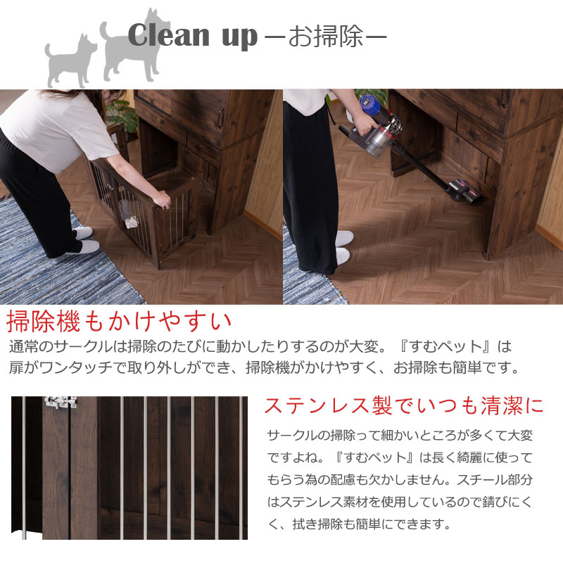 楽天市場】【ARIZONA】 本格収納付きスライド収納型ケージ すむぺっと