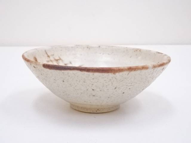 茶道具 志野茶碗 岐阜県無形文化財 樋口統三 N238SC造N238SC