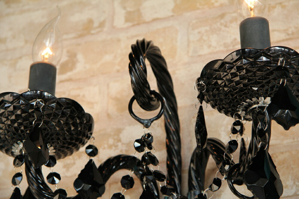 楽天市場】バロン 壁掛け ブラケット クリスタル シャンデリア 2灯