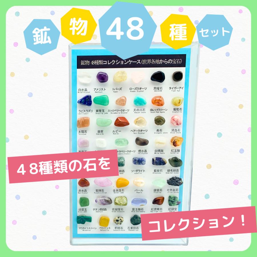 楽天市場】【エントリーでポイント10倍！】鉱物 標本 セット 図鑑 48