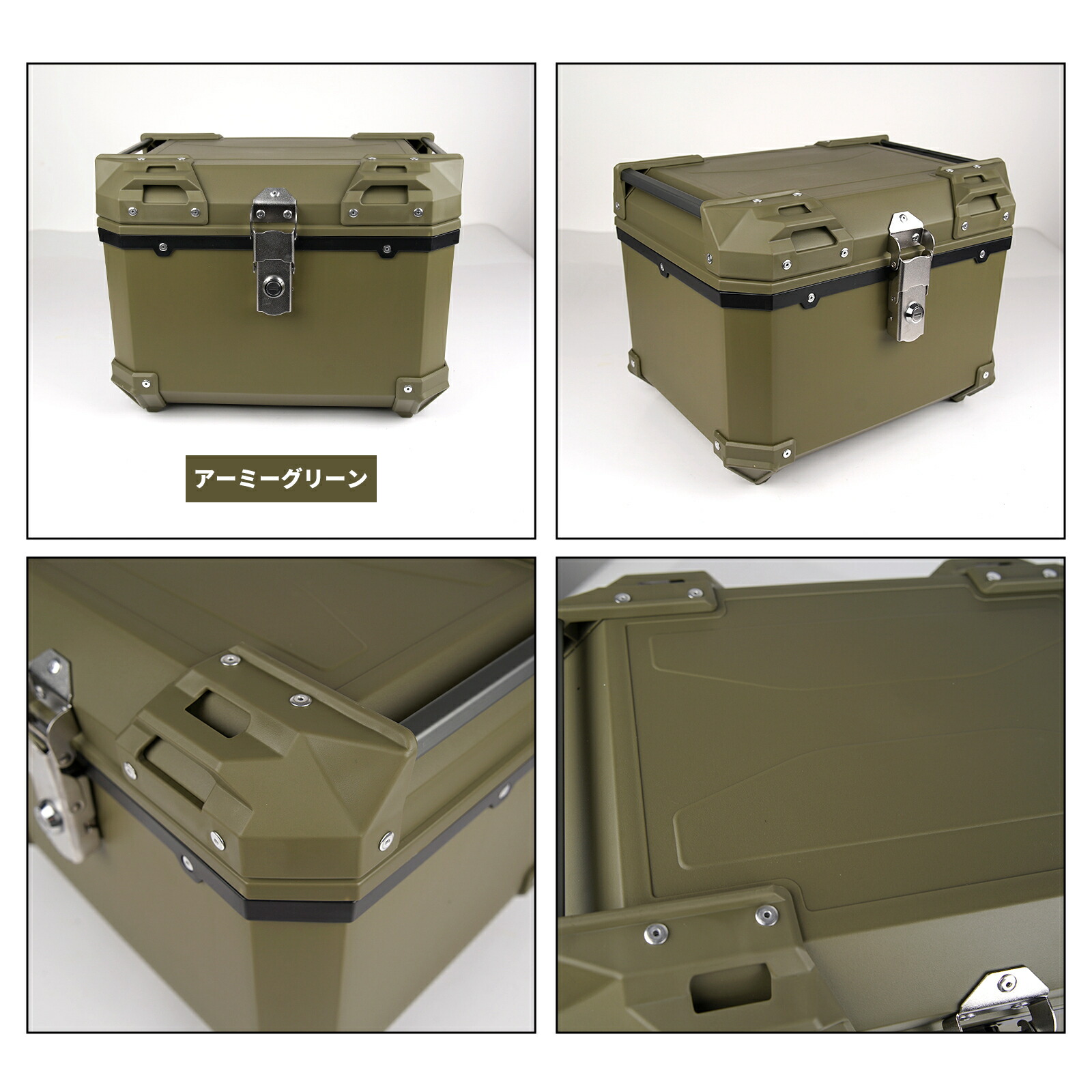 楽天市場】カブ リアボックス（カラーカーキグリーン）（トップケース
