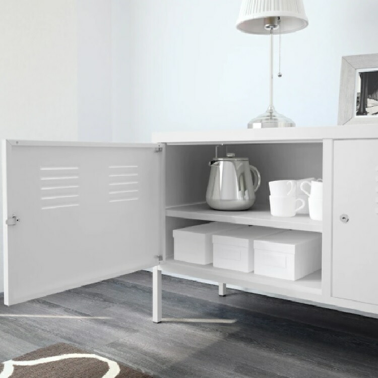 楽天市場】IKEA イケア PS キャビネット ホワイト 119x63cm 902.514.52