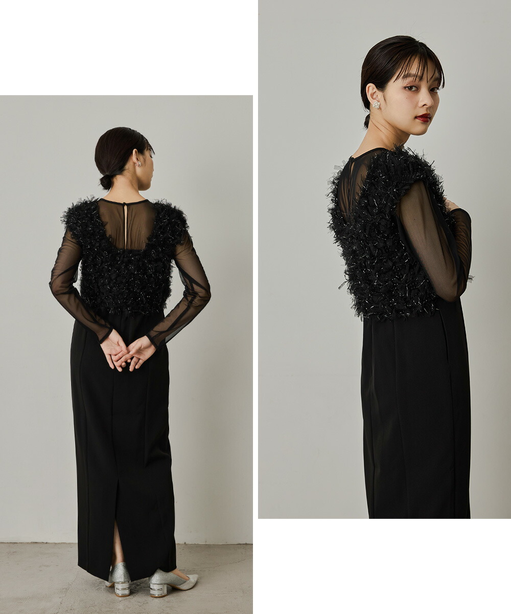 楽天市場】フリンジグリッターベストセットドレス パーティードレス