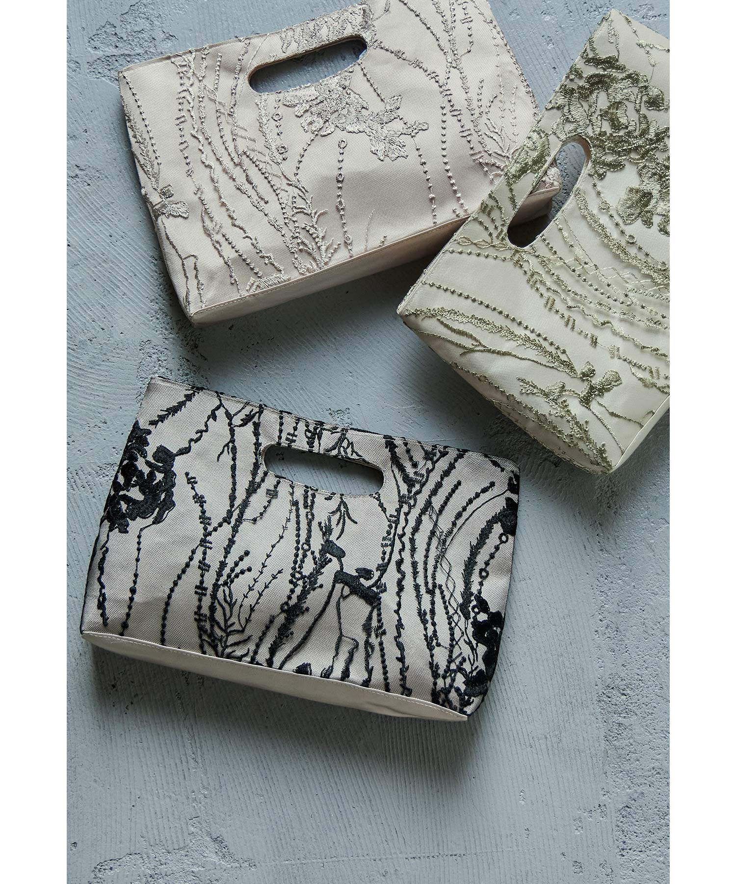 楽天市場】サテン刺繍レースハンドバッグ パーティーバッグ レース 花