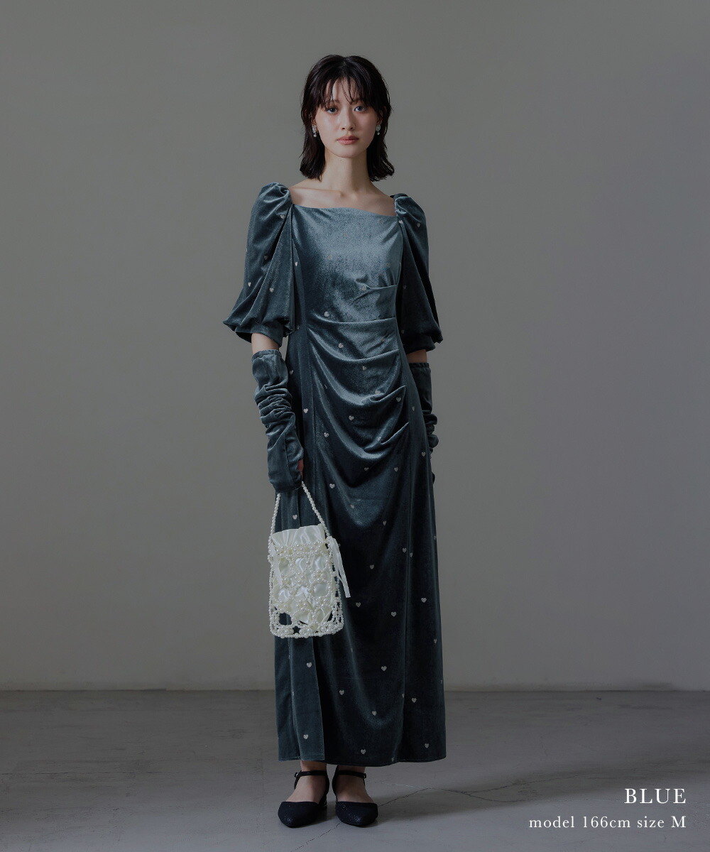 楽天市場】スイートハートベロアドレス パーティードレス 結婚式