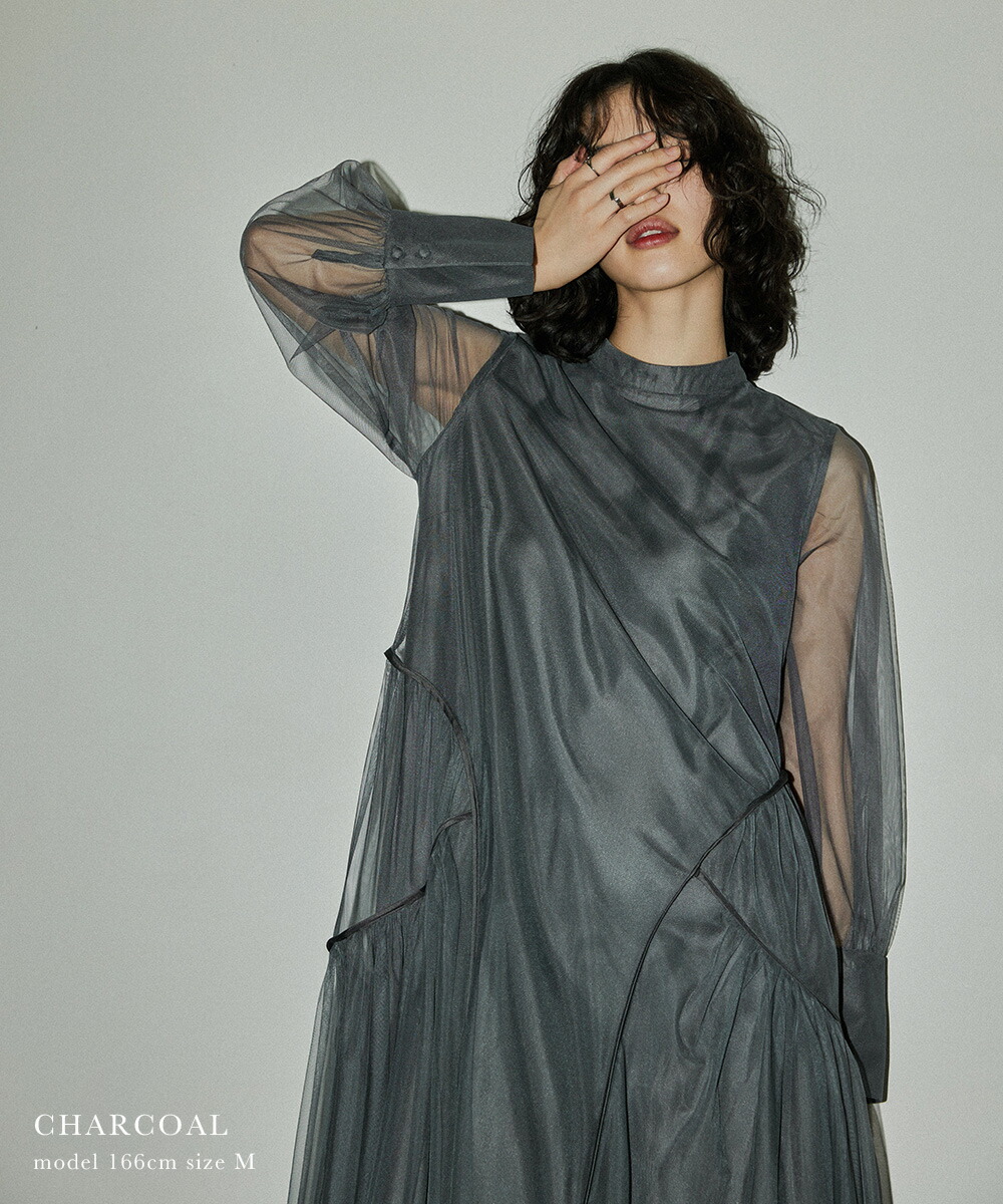 楽天市場】チュールパイピングAラインドレス パーティードレス 結婚式