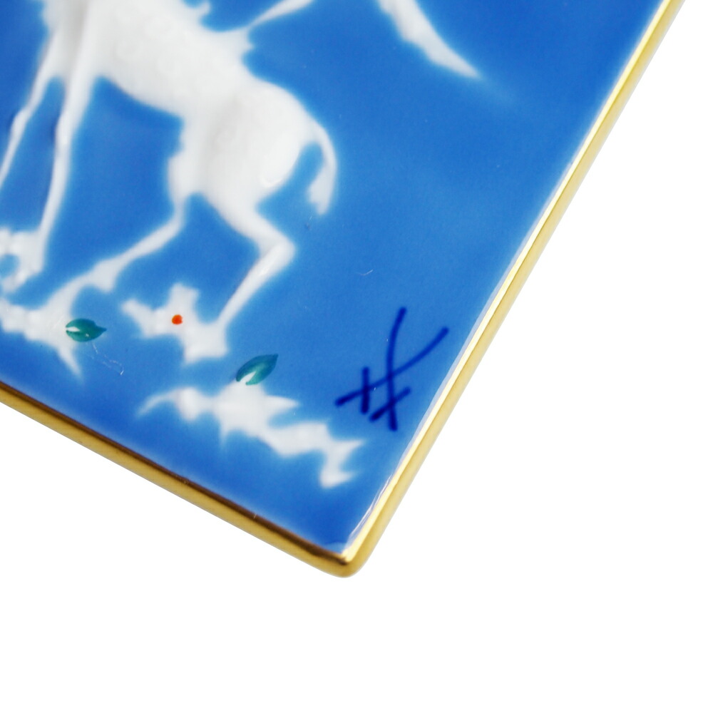 楽天市場】マイセン (Meissen) 陶画 青のメルヘン ブレーメン 93005