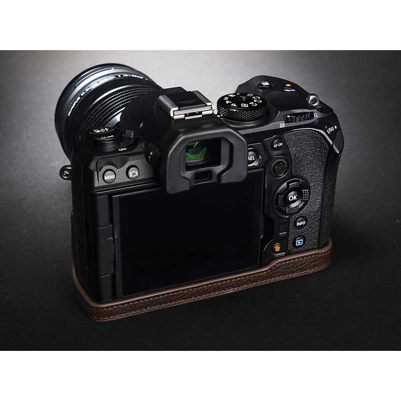 楽天市場】OLYMPUS OM SYSTEM OM-1 用レザー ケース Coco Brown ココ