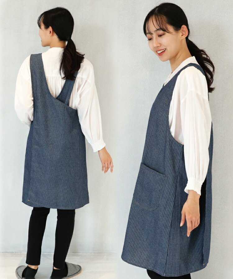 楽天市場】＼ネコポス送料無料／ かぶるだけ エプロン おしゃれ