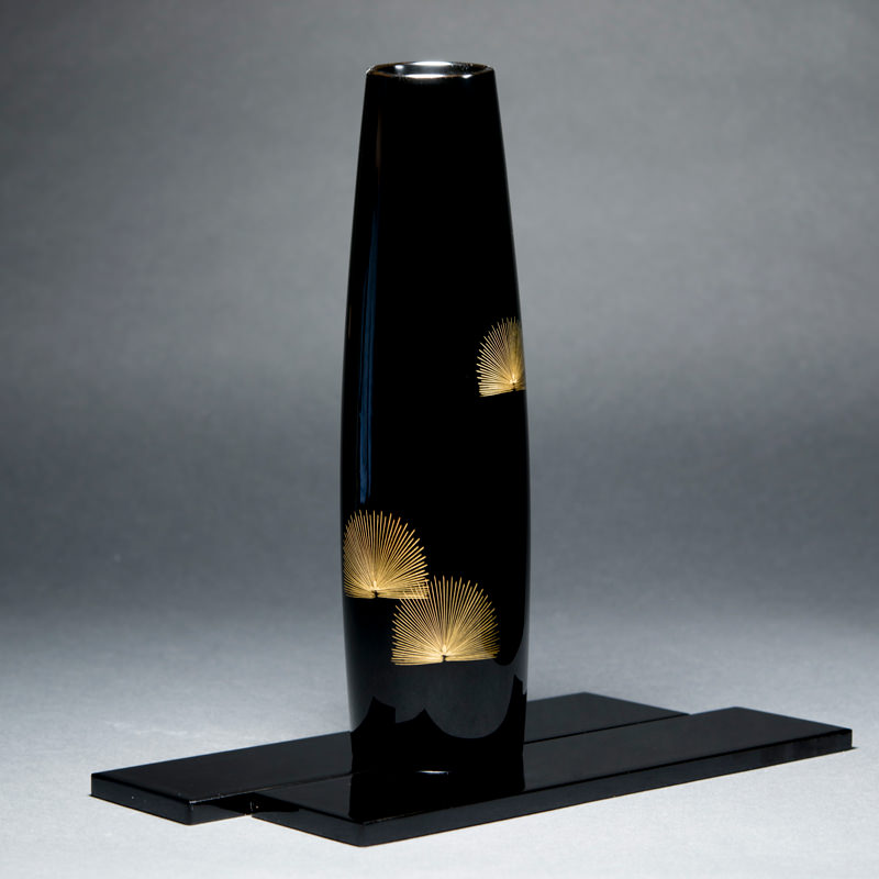 楽天市場】送料無料 輪島塗 花器 盛松沈金 沈金彫 輪島漆器 日本 伝統