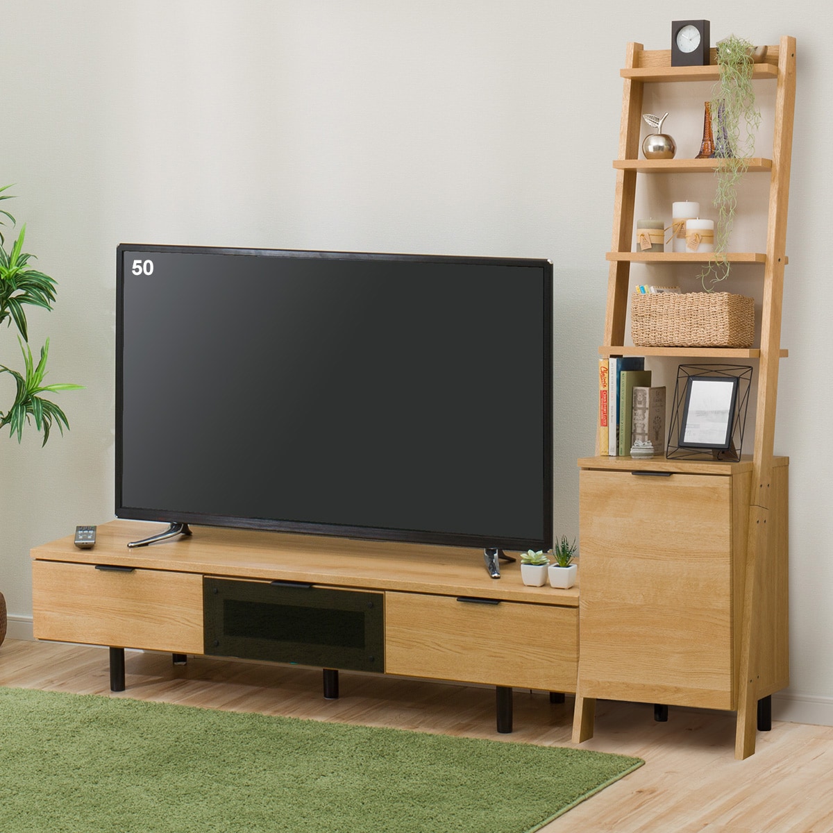 楽天市場】[幅140cm] ローボードエトナセット (ローボード140LB/サイド