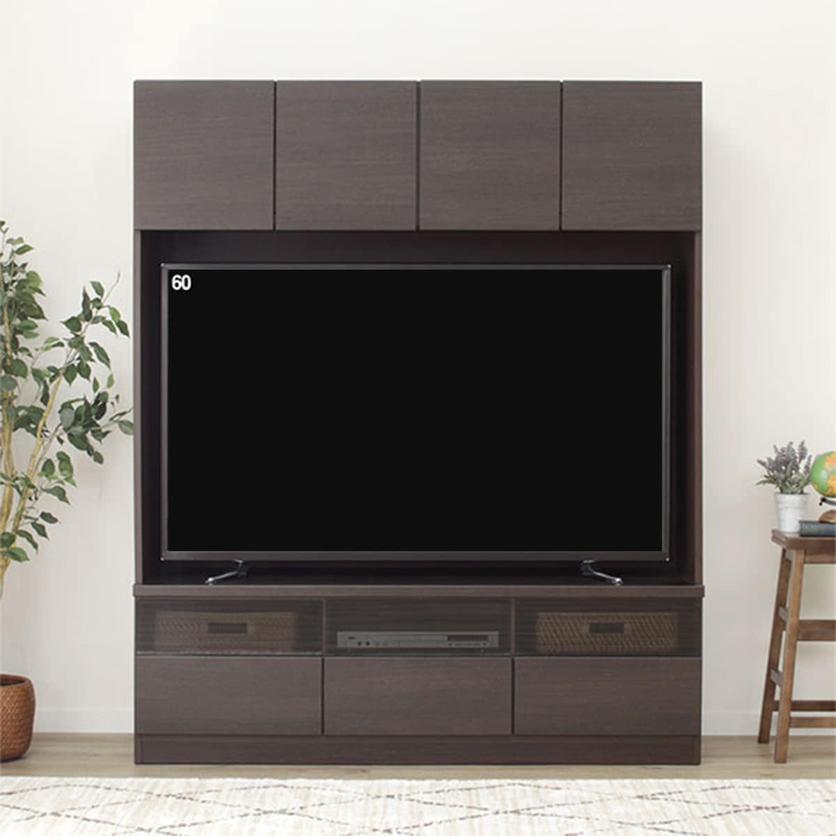 楽天市場】[幅150cm] 上置き付き壁面ユニットTVボード (ウォーレン 150