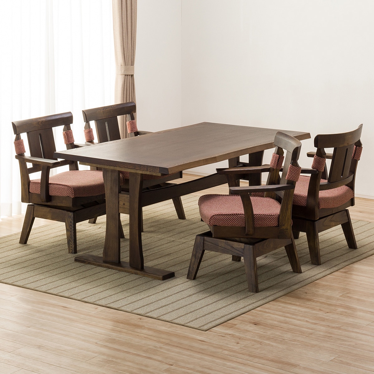 楽天市場】[幅160cm] ダイニングテーブルセット (DTヤマト4/DCヤマト2