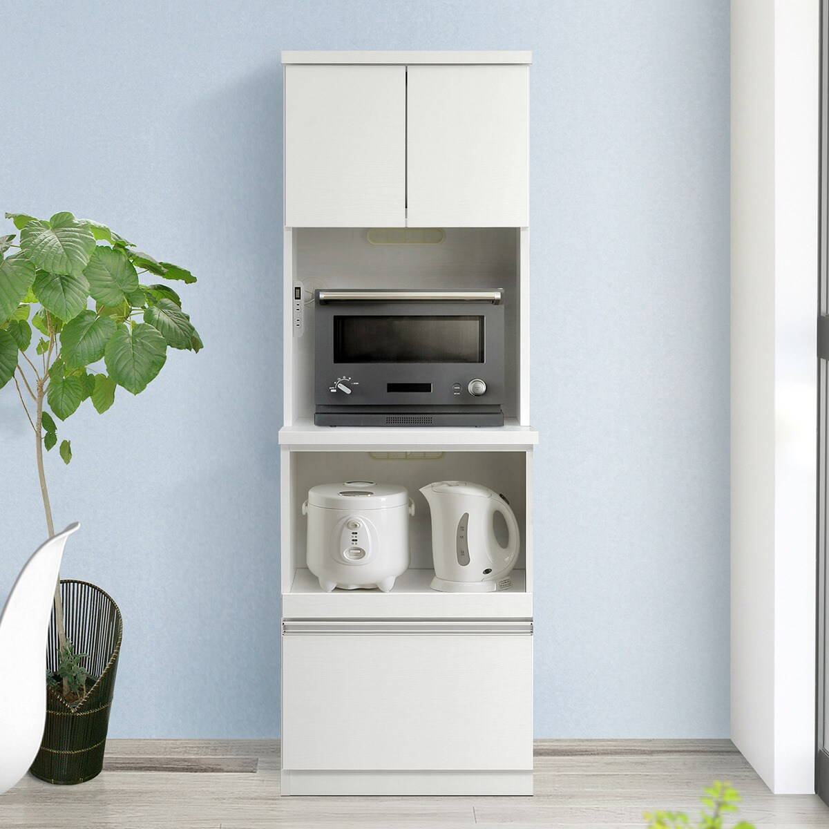 しぇんろん ニトリ レンジボード キュリー2 90MRB ホワイト ニトリ